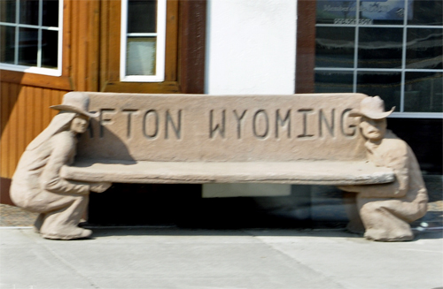 bench in Eton Wyoming