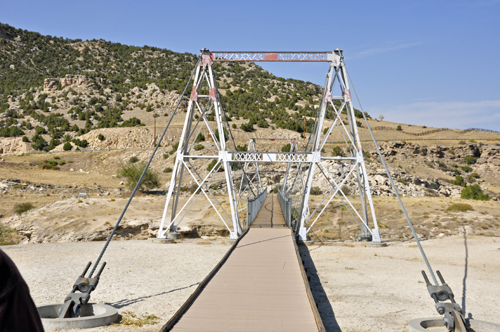 the suspension bridge