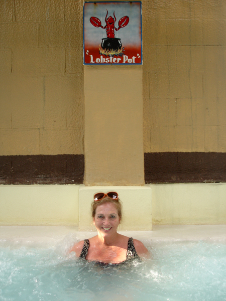 Karen Duquette in The hottest mineral spring - The Lobster Pot