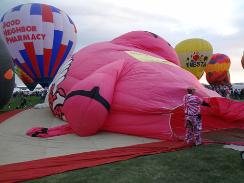 pink elephant hot air balloon