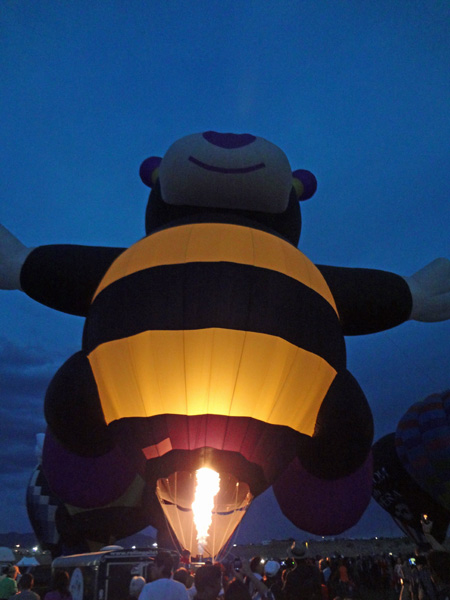 The Little Bee lit up