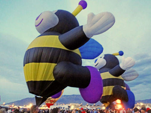 The Little Bee hot air balloons