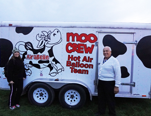 The two RV Gypsies with the Moo Crew Anabelle truck