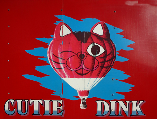 painting on the truck of Cutie Dink