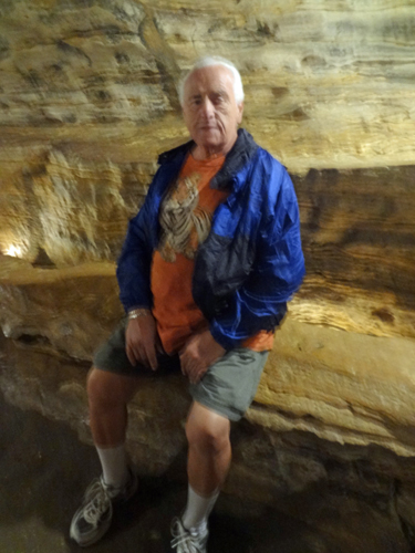 Lee Duquette in The Parlor of the Mark Twain Cave
