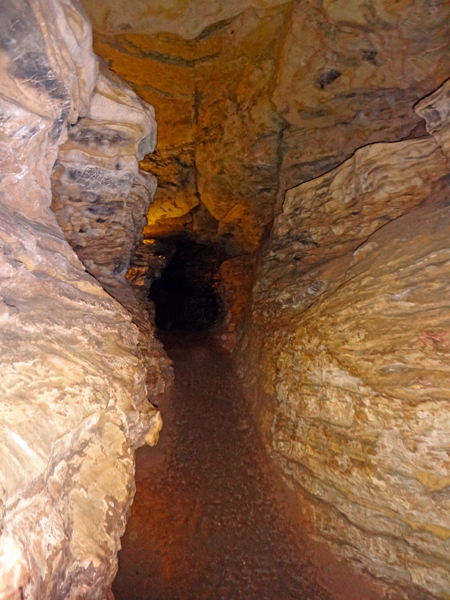 a passageway in the Mark Twain Cave