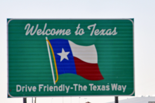 Welcome to Texas sign