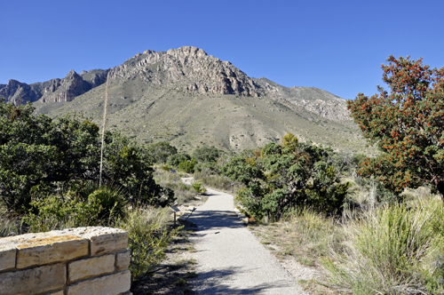 the trailhead at McKittrick Canyon