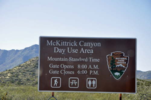 sign: McKittrick Canyon