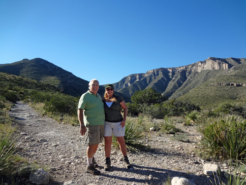 the two RV Gypsies at McKittrick Canyon