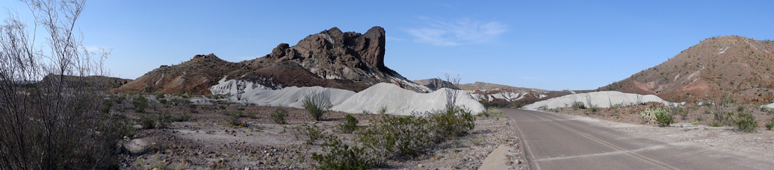lava flows and volcanic tuffs at Big Bend National Park