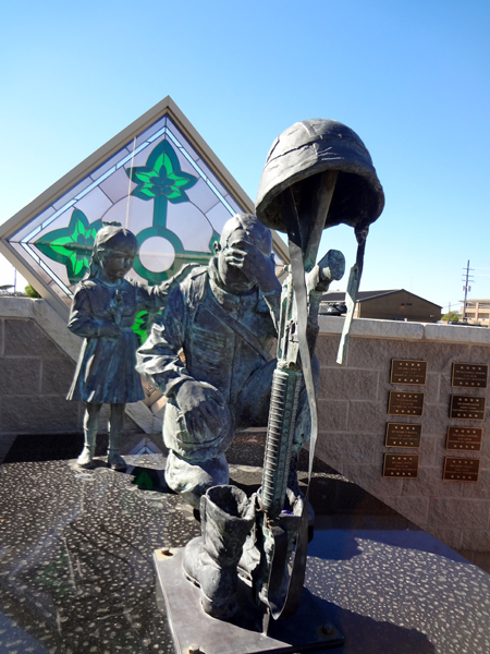 memorial to fallen soldiers