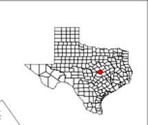 map of texas showing where Fort Hood is located
