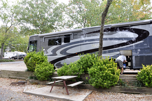 the RV of the two RV Gypsies in Hot Springs, Arkansas