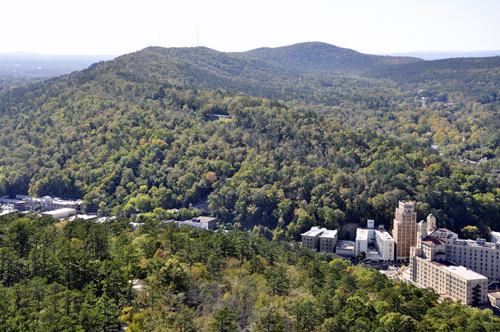 view from the Hot Springs Mountain Tower