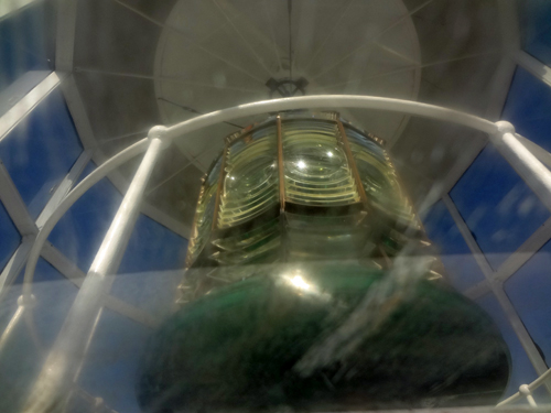 Fresnel Lens at the top of the lighthouse