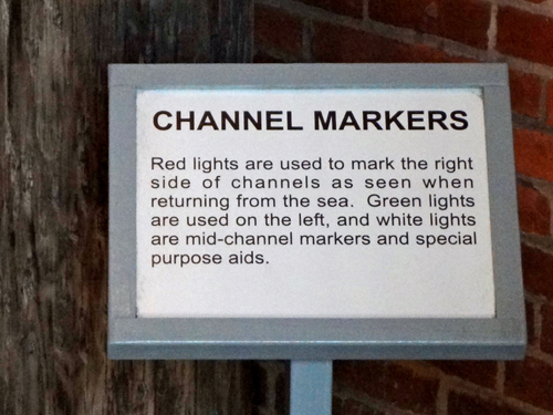 sign about channel markers