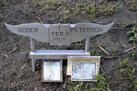 memorial for pilot Roger Peterson