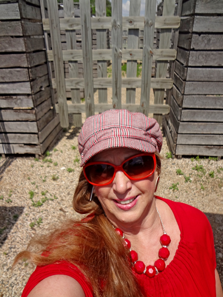 Karen Duquette at the Fort Custer Maze in Clear Lake, Iowa