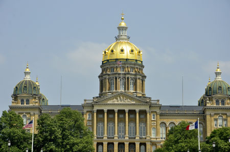 the Iowa State Capitol building