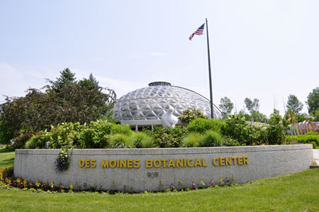 The Entrance to the Des Moines Botanical Center 