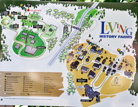 map of Living  History Farms