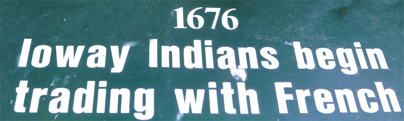 1676 Ioway Indians begin trading with French