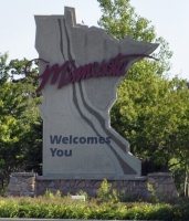 welcome to Minnesota sign