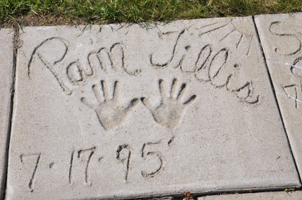 Pam Tillis' plaque at the Walk of Fame in Fargo,  North  Dakota