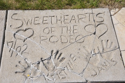 Sweethearts Of The Rodeo's plaque at the Walk of Fame in Fargo,  North  Dakota