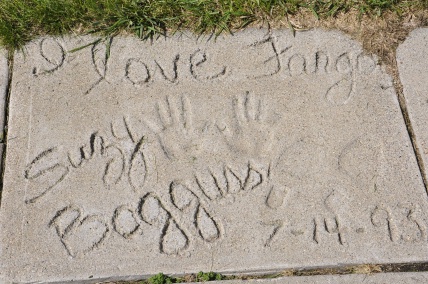 Suzy Boggus' plaque at the Walk of Fame in Fargo,  North  Dakota