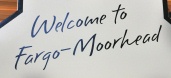 welcome to Fargo-Moorhead sign