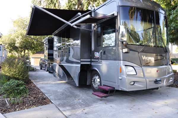 the RV of the two RV Gypsies in Mims, Florida
