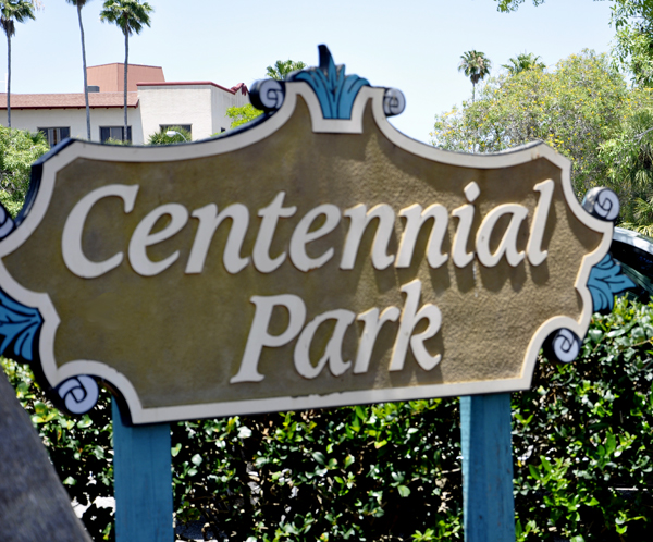 sign in Venice, Florida - Centennial Park
