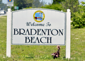 Welcome to Bradenton Beach sign