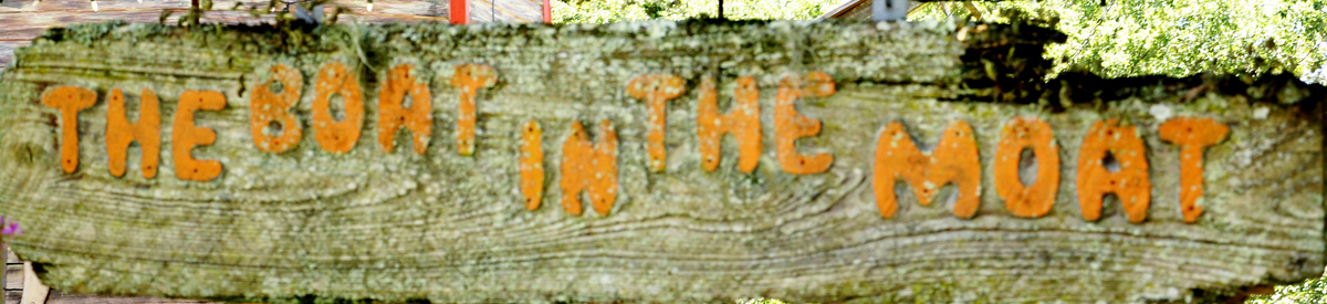 Boat in the Moat sign