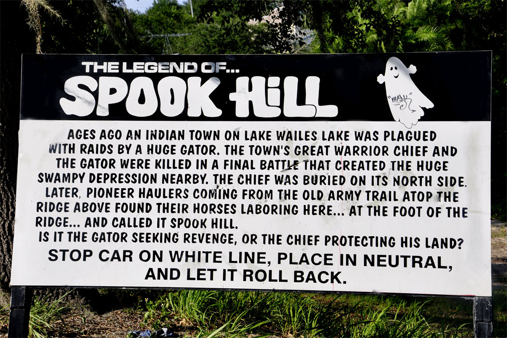Sppok Hill sign