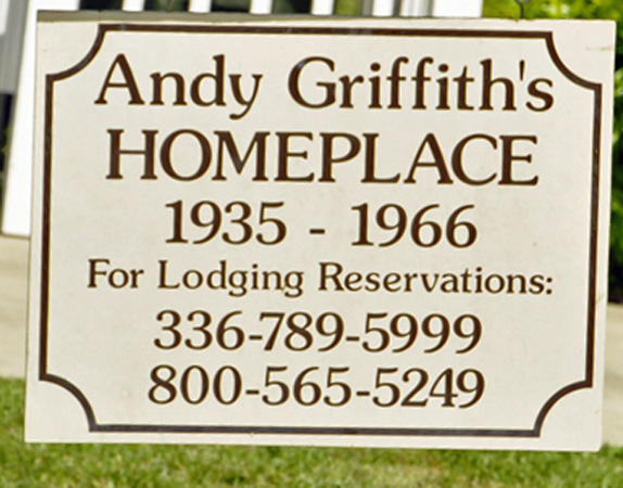 sign: rent Andy Griffith's home