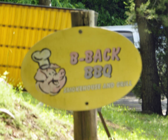BBQ sign at the KOA
