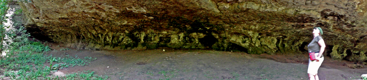 Karen Duquette at the Rock Cave