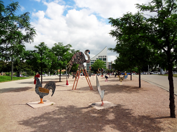 Flock of Finns Sculpture Garden in Louisville KY