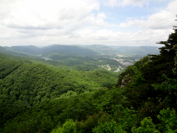 view of the mountains at Cumberland Gap