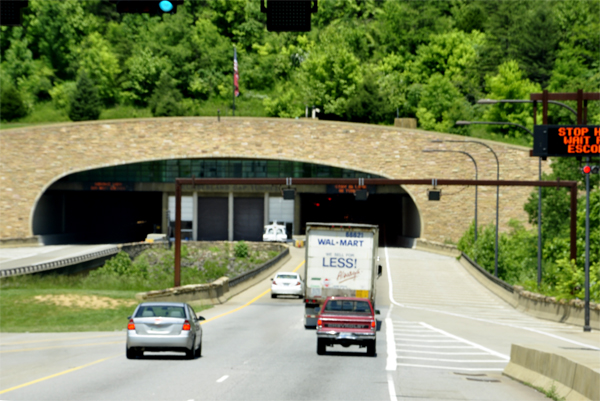 Entering the Cumberland Gap Tunnel