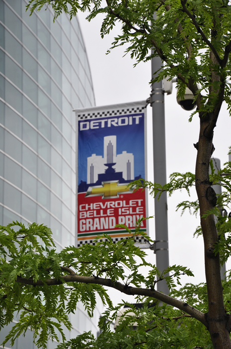 sign at the GM Plaza and Promenade