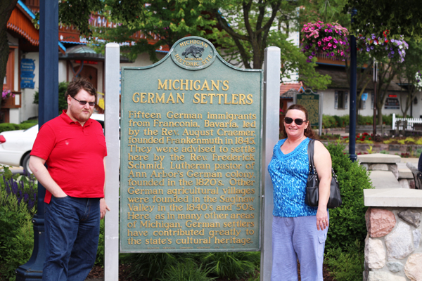 the German Settlers sign