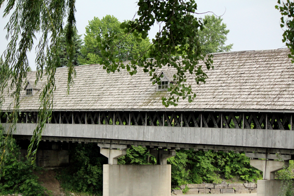 Zehnder's Holz wooden bridge in Frankenmuth, Michigan
