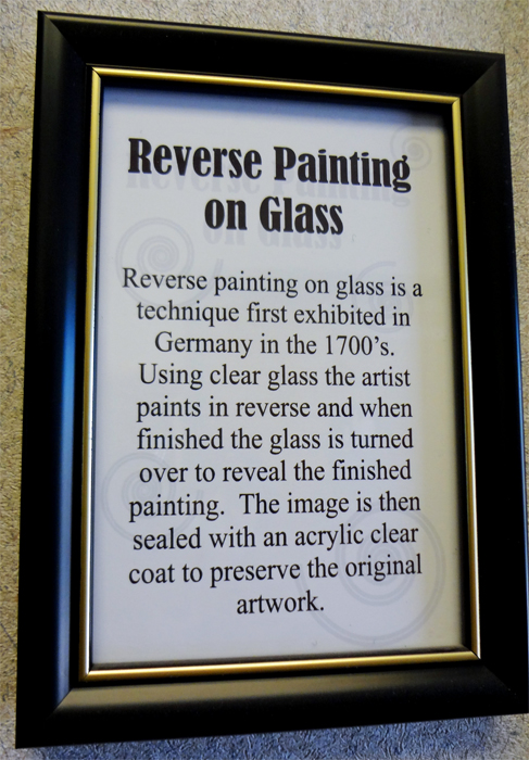 sign explaining everse Painting on Glass 