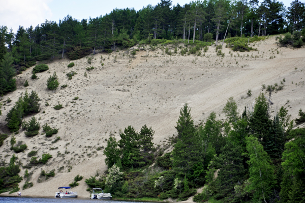 sand bluff on the Au Sable River