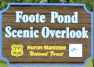 Foote Pond Scenic Ovewrlook sign