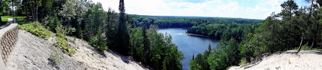 sand dunes at Foote Pond Scenic Overlook